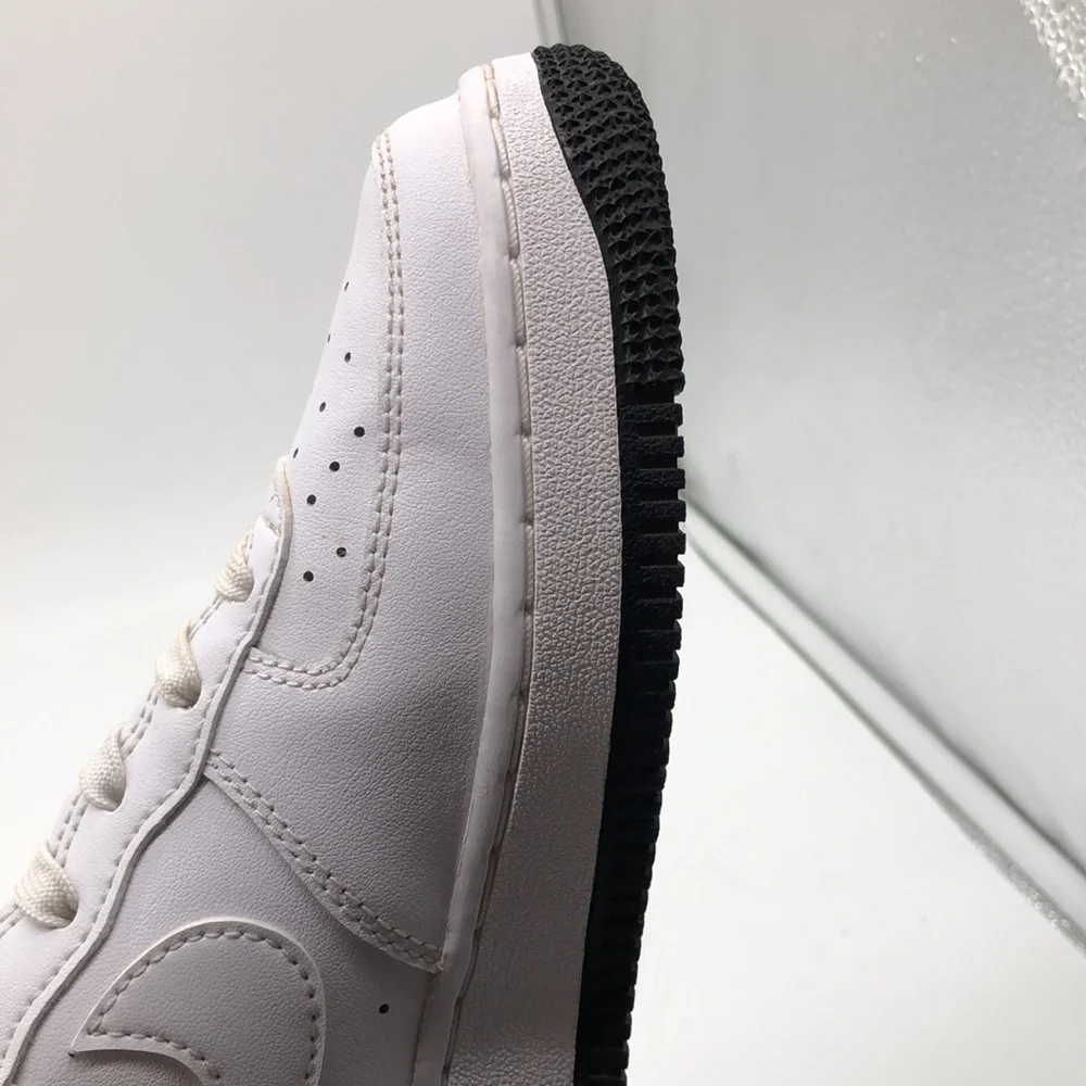Nike Air Force 1 ESS Low (GS) White Black Sneakers DV1332 100 USED Size 5Y - Picture 11 of 16